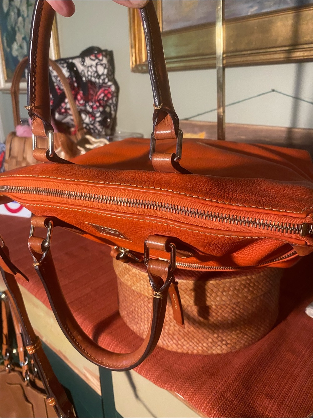 Dooney & Bourke Dillen Double Pocket Satchel Crossbody Shoulder Handbag - Picture 9 of 15